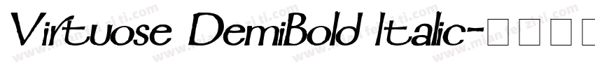 Virtuose DemiBold Italic字体转换